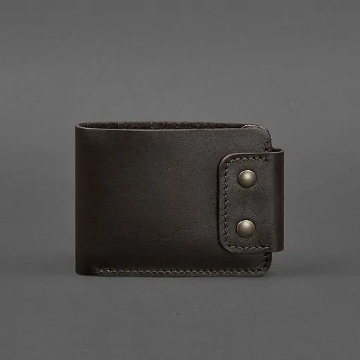 Чоловіче шкіряне портмоне Zeus 9.0 темно-коричневе краст - фото 6