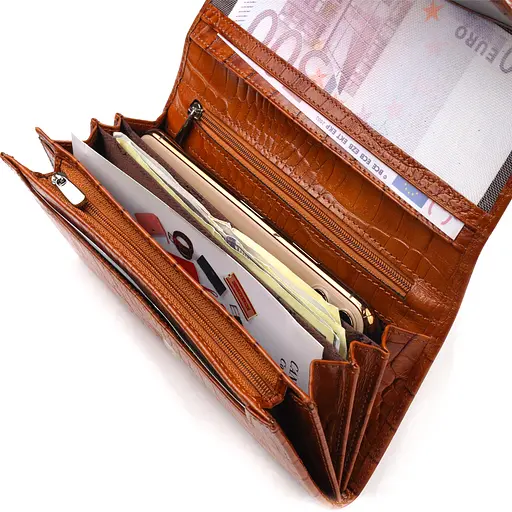 Женский кожаный кошелек Canpellini 19.2х10.2х2.5 см acs0025080 - фото 4