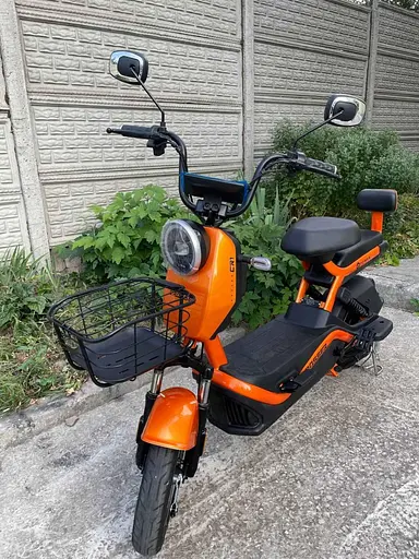 Електроскутер Двомісний Crosser CR1 (800W, 60V, 24ah графенові АБК) Помаранчевий - фото 5