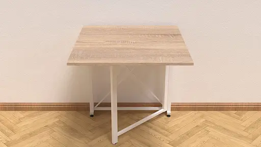 Стіл-книга трансформер Оріон 1 Ferrum-decor 750x810x730 Білий метал ДСП Дуб Сонома 16 мм (FRD-104607) - фото 4