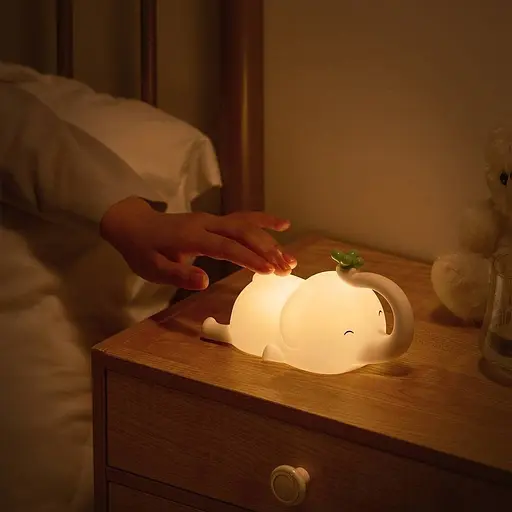 Силиконовый беспроводной ночник «Слоник» - фото 4