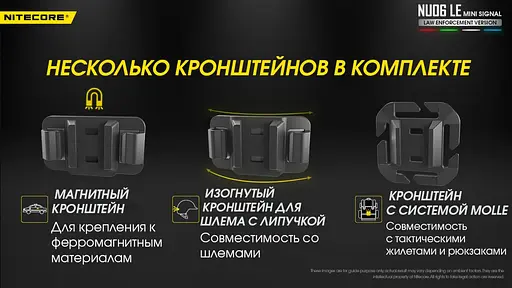 Универсальный сигнальный фонарь Nitecore NU06 LE фонарь-маяк - фото 7