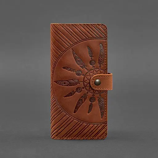 Шкіряне жіноче портмоне 7.0 Інді світло-коричневе - фото 6