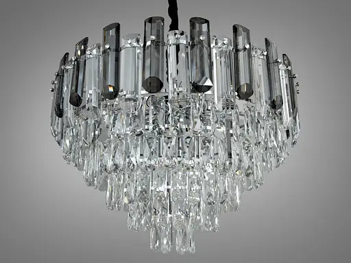 Поразительная новинка, хрустальная люстра в гостиную на 11 ламп, хром. - фото 3