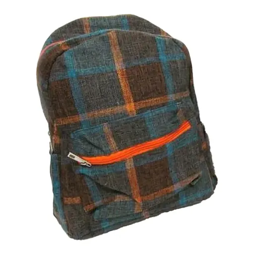 Рюкзак із кишенею Клітчатий, 33x25x13 см, 3001 (В асортименті)