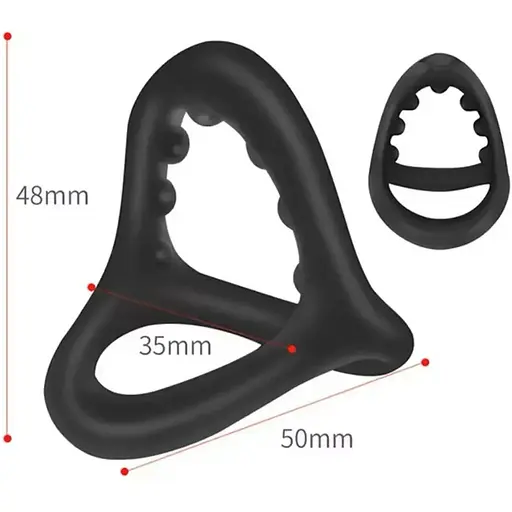 Потрійне ерекційне кільце на пеніс та мошонку Love To Love Flux Ring - фото 2