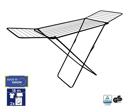 Сушилка для белья напольная Casa Si Kolibri 18m Black (CS42191C06E) - фото 2