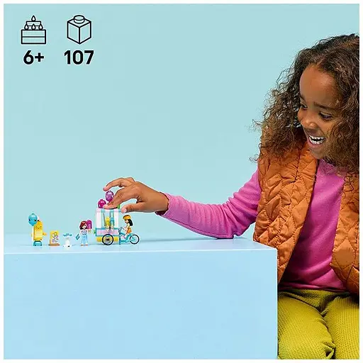 Конструктор LEGO Friends Ятка з морозивом і повітряними кульками 107 деталей (42692) - фото 6