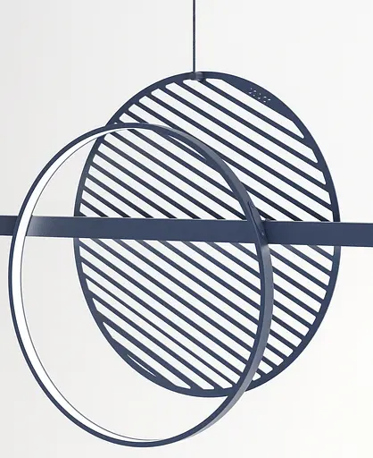 Підвісний стельовий світильник Babich Studio Mid 1500 Black (RAL 9005) - фото 2