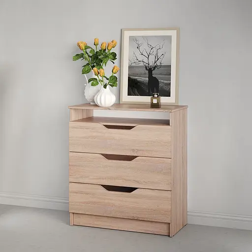 Комод в спальню MebelStar 800 Лилу 81x40x89 см Дуб сонома (MBS-1344)