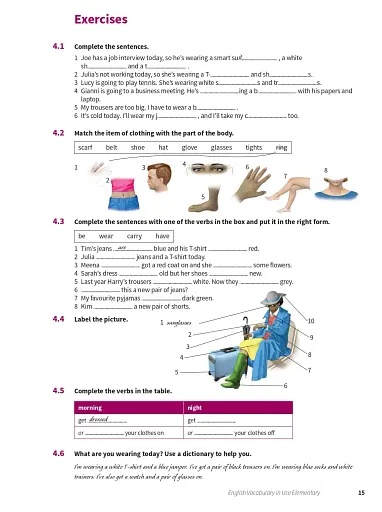 English Vocabulary in Use Elementary Book with Answers. Vocabulary Reference and Practice (3rd Edition) - фото 11