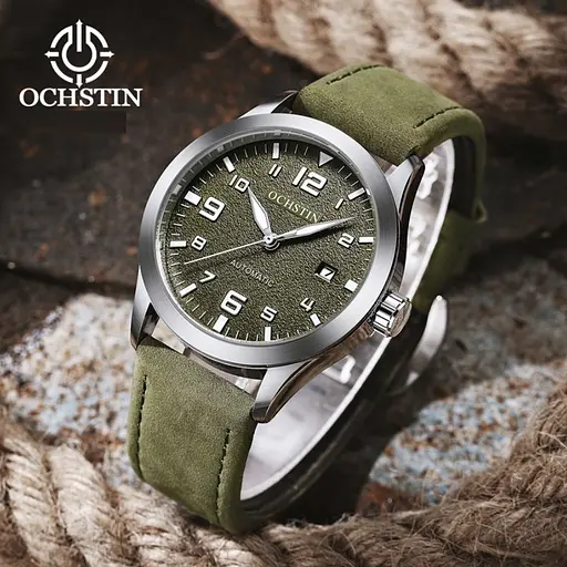 Годинник Ochstin Military Hook Green, 2 ремінця - фото 4