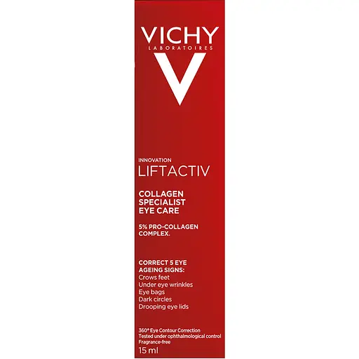 Антивіковий крем Vichy Liftactiv Specialist Collagen для корекції ознак старіння шкіри зони навколо очей 15 мл - фото 4