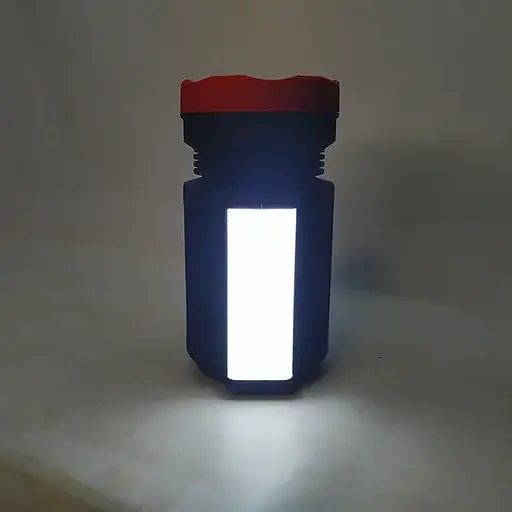 Аккумуляторный ручной фонарик Opera Digital OP-2886 со встроенным Power Bank переносной с ручкой и боковой лампой 5 Вт Черный - фото 8