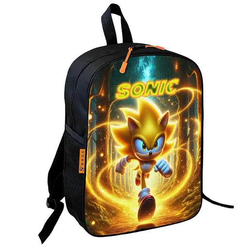 Рюкзак школьный детский Супер Соник «Super Sonic» 36х27 см для мальчика (01143)