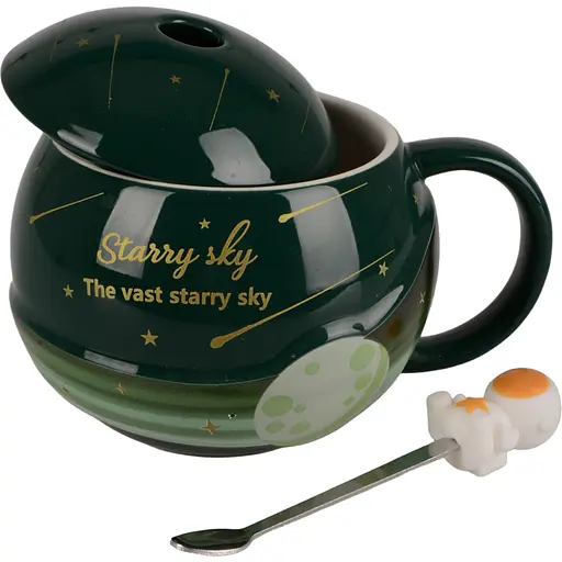 Чашка Led Starry Sky с крышкой и ложкой 300 мл (B060375) - фото 2