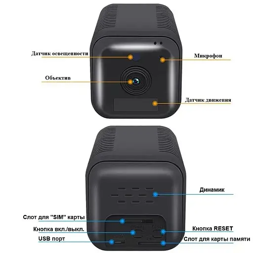 Мини камера 4G Escam G20 автономна с аккумулятором 6200 мАч - фото 5