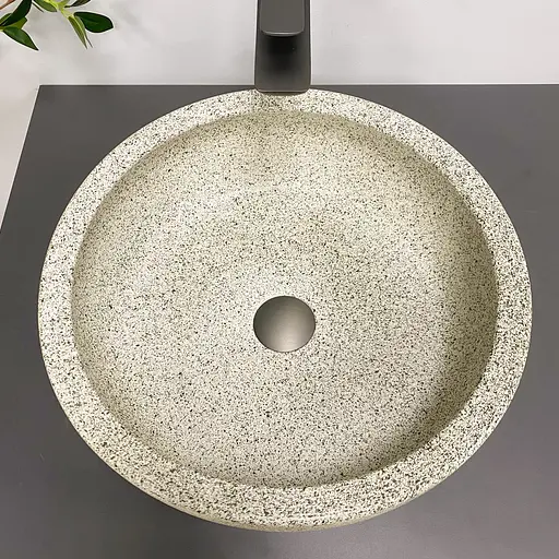 Умивальник VBI Corridonia beige stone matt накладний VBI-016100 - фото 3