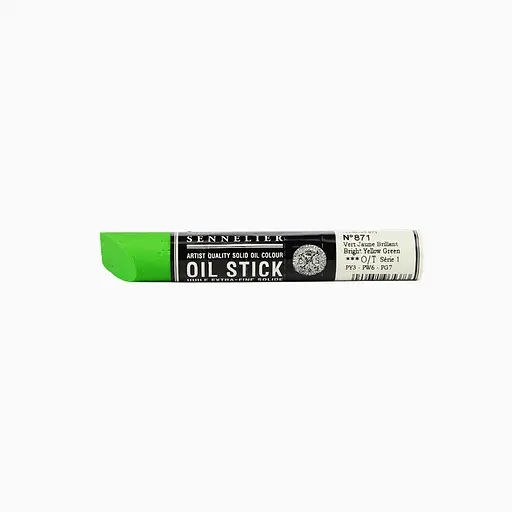 Фарба олійна у формі пастелі Sennelier Oil Stick, 38 мл, S1, Яскраво-жовто-зелений (Bright Yellow Green)