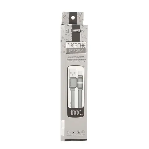 Кабель Remax RC -029i USB to Lightning 1 м черный - фото 1