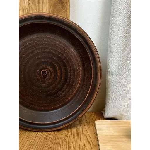 Тарілка 24 см керамічна (глиняна) Гладка - фото 5