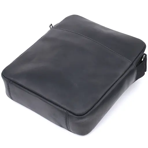 Чоловіча сумка через плече з натуральної матової шкіри SHVIGEL 20х22,5х6 см sum0027001 - фото 5