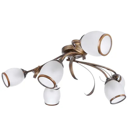 Люстра стельова Brille флористика E14 60W BR (LK-197S/6)