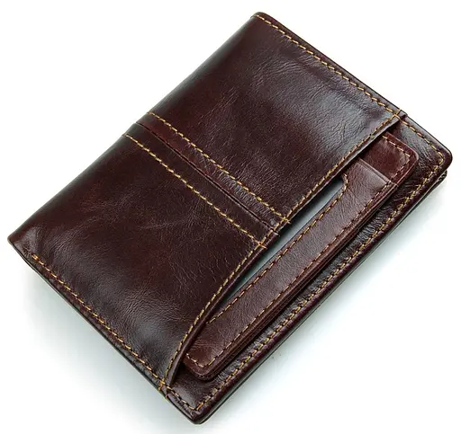 Мужской кожаный кошелек Vintage 9.5x12.5 см acs0015360 - фото 1