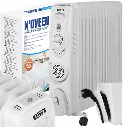 Масляний обігрівач радіатор N'oveen OH1501 2500 Вт + 400 Вт Турбо - фото 2