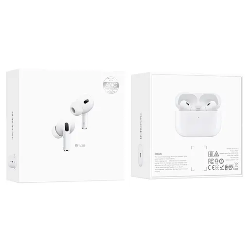 Бездротові TWS навушники Borofone BW36 ANC White - фото 6