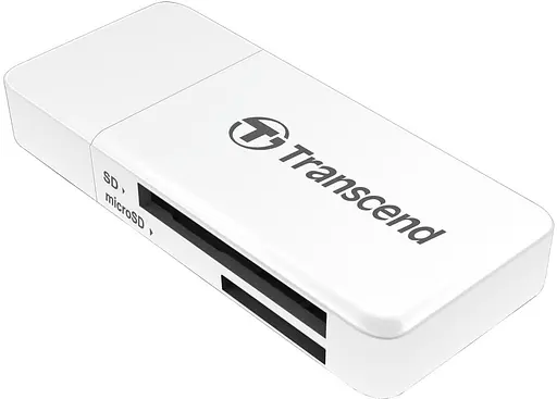 Кардрiдер Transcend USB 3.0 microSD/SD White (TS-RDF5W) - фото 1