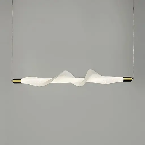 Светодиодный горизонтальный светильник в латунном корпусе с белой сеткой 60 см | Line F | Арт. DE36/600 H WT - фото 5