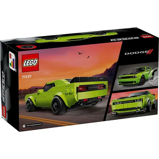 ККонструктор LEGO Speed Champions Спортивный автомобиль Dodge Challenger SRT Hellcat 390 деталей (77237) - фото 10