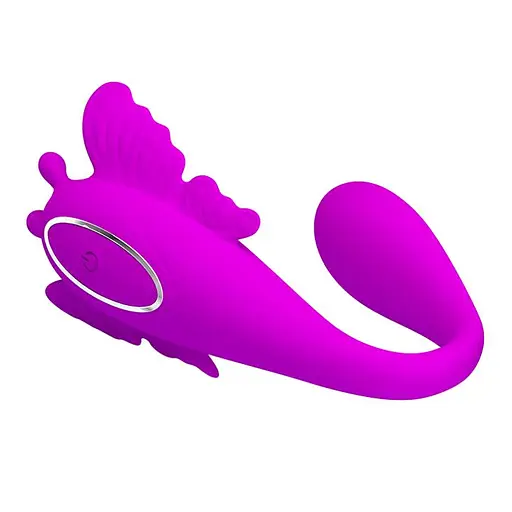 Вібратор для пар Pretty Love Chimera RC Stimulator 8.5 см фіолетовий - фото 5