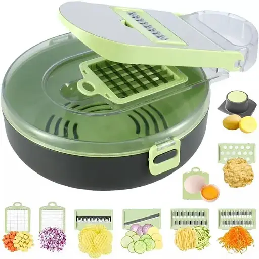 Овочерізка з контейнером Vegetable Cutter 9 в 1 - фото 2