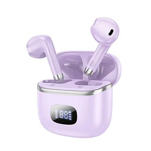 Навушники бездротові Hoco TWS EQ1 вкладиші фіолетовий - фото 2