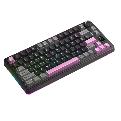 Клавиатура беспроводная Aula S75 Pro Black Grey Pink (S75PRO-BGP) - фото 3