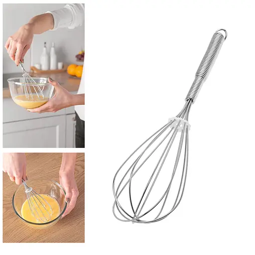 Венчик кухонный для взбивания из нержавеющей стали 25 см, Master Class 83795 - фото 4