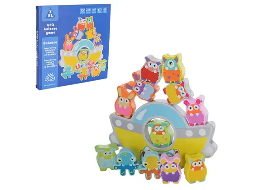 Деревянный балансир "Корабль" Bambi MD 1661 с фигурками животных - фото 1