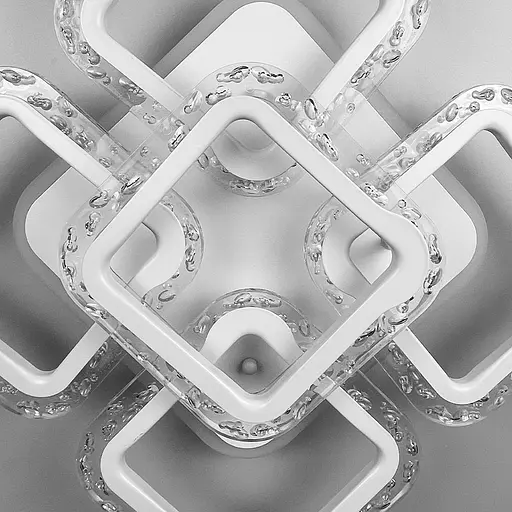 Світлодіодний світильник із RGB підсвіткою у білому корпусі | Арт. A 2517/4+1S RGB WT | Line F - фото 4