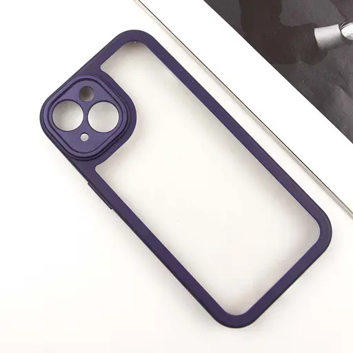Чохол Epik TPU Transparent + Colour 1.5 мм для Apple iPhone 15, 6.1 Purple - фото 2