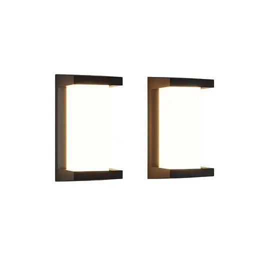 Світлодіодний зовнішній настінний світильник Klighten 2 шт. 3000 К водонепроникний IP65