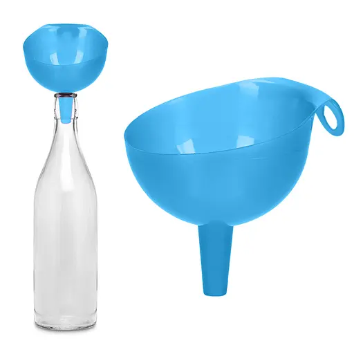 Лейка сливная воронка пластмассовая на банку, Kitchette Голубой 84523 - фото 2