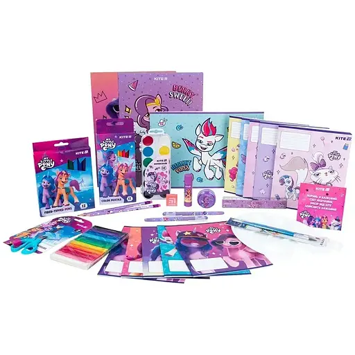 Набор  канцтоваров первоклассника  Kite My Little Pony 28 предметов - фото 1