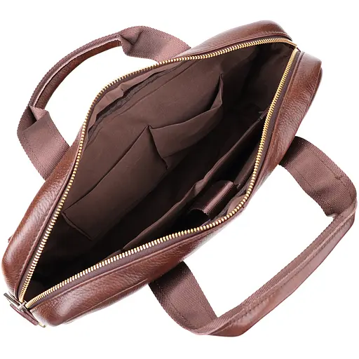 Портфель для мужчин из натуральной кожи Vintage 38,5х27х7 см sum0027463 - фото 8