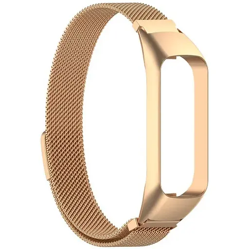 Ремінець-бампер DK для Samsung Galaxy Fit2 (R220) Metal Milanese Loop Magnetic (rose gold) - фото 2