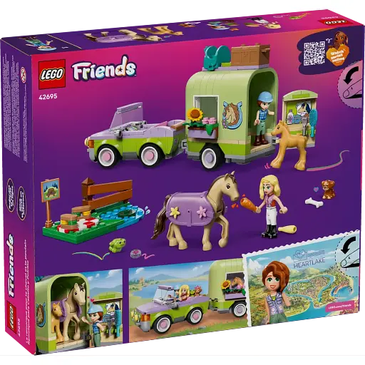 Конструктор LEGO Friends Прицеп для коня и жеребенка 279 (42695) - фото 8