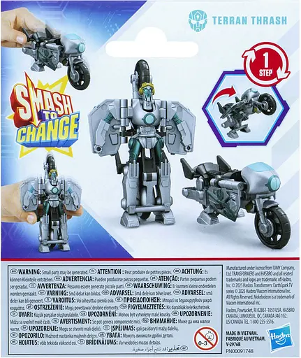 Трансформер Transformers Earth Spark 1-Step Smash Changers Terran Thrash Action Figure (G0742_G0998) - фото 5