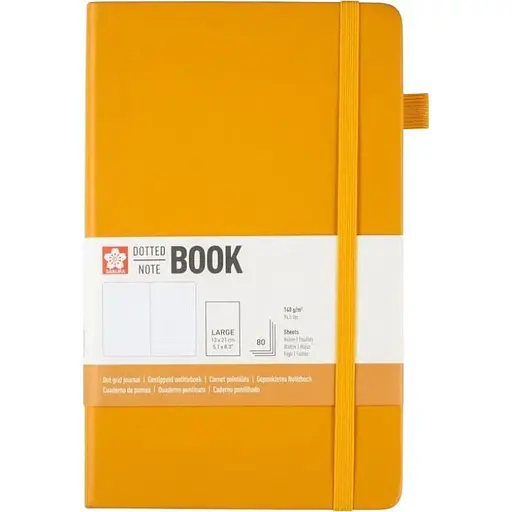 Блокнот для графіки та каліграфії Sakura у крапку Doted А5 (13х21см) 140г/м2 80л Japanese Kerria - фото 1