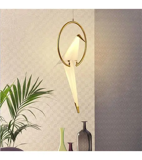 Люстра-подвес Romin D9165-1 белый+золото - фото 1